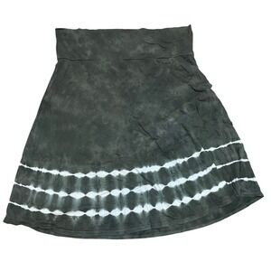 Aventura Eco Tie Dye Knee Length‎ Skirt Women's XXL Organic Cotton Modal Boho